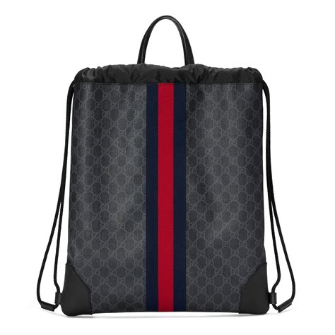 gucci mens drawstring backpack|gucci outlet backpack.